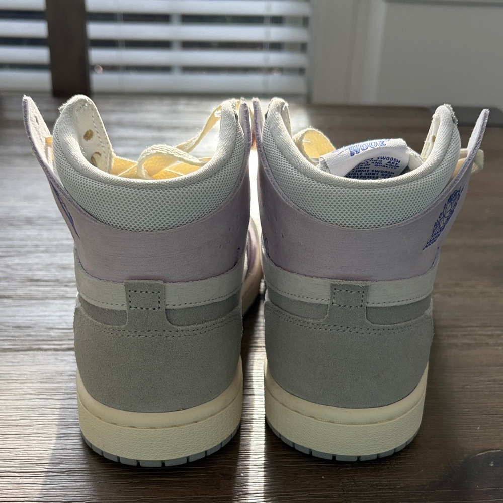 Nike Women's High-Top Jordan Sneakers - Gray and Lavender - Picture 3 of 9